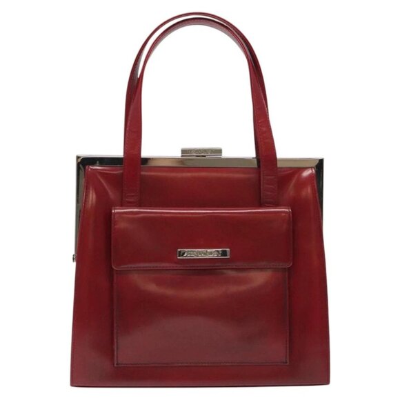 SAINT LAURENT Hand Bag Leather Red Auth - Picture 2 of 16